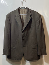 Load image into Gallery viewer, Oscar De La Renta Mens Brown Wool Long Sleeve Three-Button Blazer Size 44S W36
