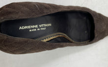 Load image into Gallery viewer, Adrienne Vittadini Womens Brown Quilted Slip-On Stiletto Pump Heels Size 8M
