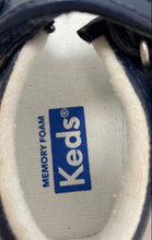 Load image into Gallery viewer, Keds Kids Ella White Blue Leather Hook &amp; Loop Mary Jane Sneaker Shoes Size 5.5M

