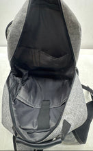 Load image into Gallery viewer, HFSX Mens Gray Black Heather USB Charging Port Shoulder Strap Backpack
