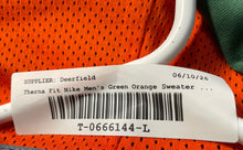 Load image into Gallery viewer, Nike Mens Therma Fit Green Orange NCAA Miami Hurricanes Pullover Hoodie Size M
