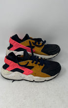 Load image into Gallery viewer, Nike Womens Air Huarache Run Premium Black Gold Pink Sneaker Shoes 8.5 No Insole

