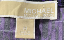 Load image into Gallery viewer, Michael Kors Womens Purple Long Sleeve Shift Dress Size Medium
