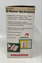 Load image into Gallery viewer, Lenoxx Sound HAC PH-318 Corded 13 Memory Speaker Telephone With Box Not Tested
