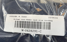 Load image into Gallery viewer, Michael Kors Womens Fulton Dark Blue Pebbled Leather Zip Top Shoulder Handbag
