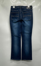 Load image into Gallery viewer, Express Womens Blue Denim Medium Wash Pockets Bootcut Leg Jeans Size 9/10
