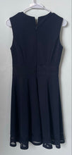 Load image into Gallery viewer, Calvin Klein Womens Dark Blue Sleeveless Round Neck Fit &amp; Flare Dress Size 4
