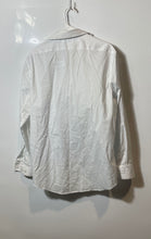 Load image into Gallery viewer, Calvin Klein Mens White Steel+ Slim Fit Herringbone Dress Shirt Size 16 32/33 L
