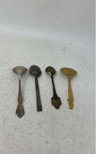 Load image into Gallery viewer, Lot Of 4 Pcs Mixed Variety Multicolor Engraved Collectible Souvenir Spoons
