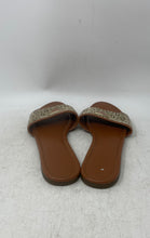 Load image into Gallery viewer, Guess Womens Beige Leather Open Toe Slip On Slide Sandals Size 10 M
