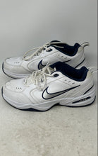 Load image into Gallery viewer, Nike Mens Air Monarch IV Navy Blue White Lace-Up Sneaker Shoes Size 13 No Insole
