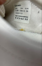 Load image into Gallery viewer, Coach Womens Clip G4966 White Leather Low Top Lace-Up Sneaker Shoes Size 5.5B
