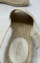 Load image into Gallery viewer, Michael Kors Womens Fisher Ivory Signature Print Espadrille Sandals Size 7.5 M

