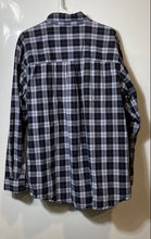 Load image into Gallery viewer, Chaps Mens Blue Plaid Long Sleeve Collared Regular Fit Button-Up Shirt Size XL
