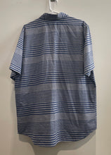 Load image into Gallery viewer, The North Face Mens Blue Gray Striped Short Sleeve Button-Up Shirt Size XL
