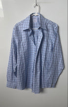 Load image into Gallery viewer, Brooks Brothers Mens Blue Printed Long Sleeve Collared Button-Up Shirt Size M
