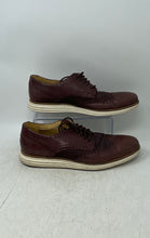 Load image into Gallery viewer, Cole Haan Mens Burgundy Leather Wingtip Lace-Up Oxford Shoes Size 11.5M
