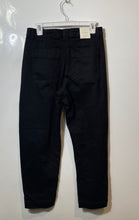 Load image into Gallery viewer, Banana Republic Womens Black Flat Front Pockets Barrel Leg Chino Pants Size 6L
