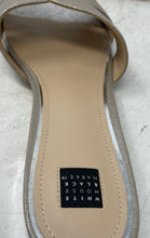 Load image into Gallery viewer, White House Black Market Womens Silver Crisscross Strap Slide Sandals Size 10M
