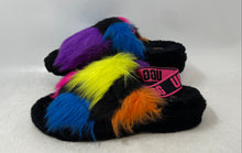 Load image into Gallery viewer, UGG Womens Fluff Yeah 1125006 Multicolor Fur Slip-On Slide Sandals Size 9
