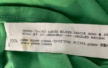 Load image into Gallery viewer, Zara Womens Green Ruffle Puff Short Sleeve Crew Neck Cropped T-Shirt Size Small
