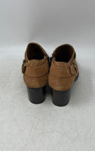 Load image into Gallery viewer, Bandolino Womens Brietta Brown Zipper Leather Block Heel Ankle Booties Size 7.5M
