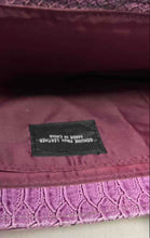 Load image into Gallery viewer, Unbranded Womens Dark Purple Snakeskin Print Faux Leather Clutch Handbag
