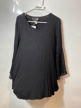 Load image into Gallery viewer, Anthony Womens Black Long Bell Sleeve Round Neck Shift Dress Size XL With Tag
