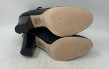 Load image into Gallery viewer, White House Black Market Womens Black Block Heel Side Zip Ankle Bootie Size 10M
