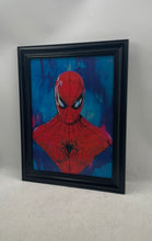 Load image into Gallery viewer, Spider-Man 3D Art Piece Multicolor Wall Decorative Lenticular Print Framed
