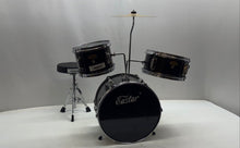 Load image into Gallery viewer, Eastar Black Beginner Acoustic Percussion Drum Set Of 3 Pcs And Chair

