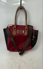 Load image into Gallery viewer, Bosisio Parini Womens Red Black Detachable Strap Inner Pockets Shoulder Tote Bag
