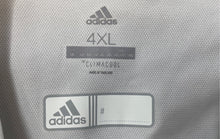 Load image into Gallery viewer, Adidas Mens Climacool White Miami Hurricanes Short Sleeve Polo Shirt Size 4XL
