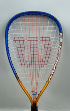 Load image into Gallery viewer, Wilson Crushing Force Power Strings Orange Blue Professional Racquetball Racquet
