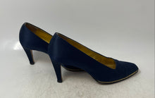 Load image into Gallery viewer, Anne Klein Womens Blue Square Toe Slip-On Stiletto Pump Heels Size 7

