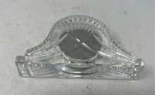 Load image into Gallery viewer, Waterford Clear Crystal Roman Numeral Collectible Mantel Desk Clock
