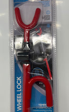 Load image into Gallery viewer, BDK Red Black Universal Fit Car Anti-Theft Steering Wheel Lock Factory Sealed
