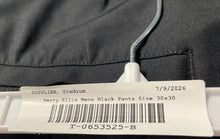 Load image into Gallery viewer, Perry Ellis Mens Black Flat Front Pockets Straight Leg Ankle Pants Size 30x30
