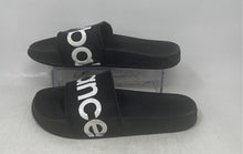 Load image into Gallery viewer, New Balance Mens 200 Black White Open Toe Slip-On Slide Sandals Size 9
