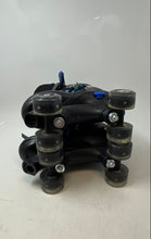 Load image into Gallery viewer, Power Superb Girls Black Blue Adjustable Quad Roller Skate Size Medium (35-38)

