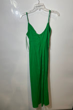 Load image into Gallery viewer, Zara Womens Green Sleeveless Back Zip Spaghetti Strap Bodycon Dress Size Medium
