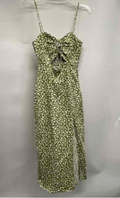Load image into Gallery viewer, Zara Womens Multicolor Floral Front Cutout Sweetheart Neck Bodycon Dress Size M
