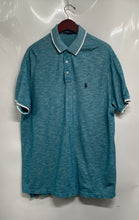 Load image into Gallery viewer, US Polo Assn. Mens Blue Cotton Collared Short Sleeve Button Polo Shirt Size XXL
