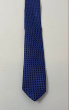 Load image into Gallery viewer, Massimo Dutti Mens Blue Printed Adjustable Pointed Tie
