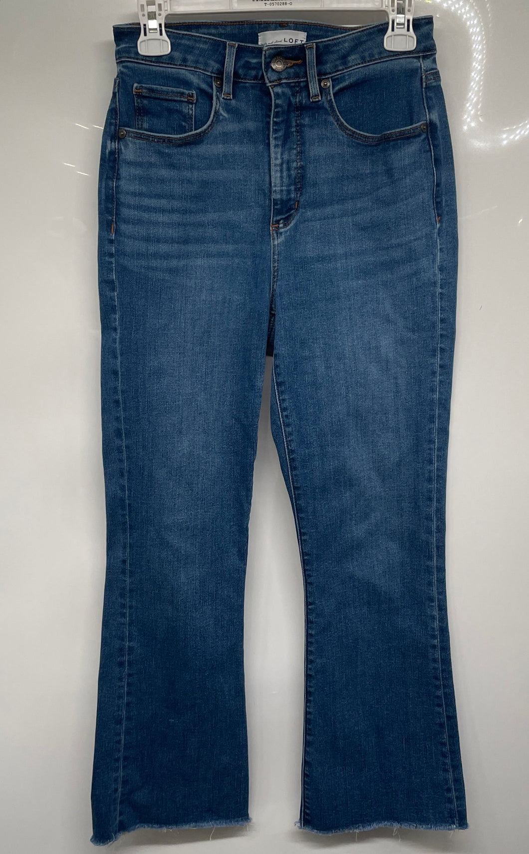 Loft Womens Blue Medium Wash Stretch Denim Bootcut Jeans Size 28/6