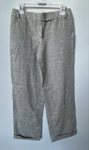 Load image into Gallery viewer, Max Studio Womens Gray Flat Front Cuffed Hem Wide-Leg Trouser Pants Sz 4 W/ Tag
