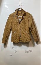 Load image into Gallery viewer, Massimo Dutti Girls Brown Long Sleeve Pockets Snap Front Quilted Jacket Size XS
