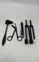 Load image into Gallery viewer, Set Of 5 Pcs Cynamed Black Reflex Hammer Scissors Medical Student Diagnostic Kit
