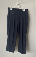 Load image into Gallery viewer, Alfani Womens Blue Flat Front Elastic Waist Straight Leg Capri Pants Size 0P
