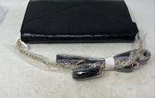Load image into Gallery viewer, Urban Expressions Womens Riva Black Chain Strap Envelope Clutch Bag With Tags
